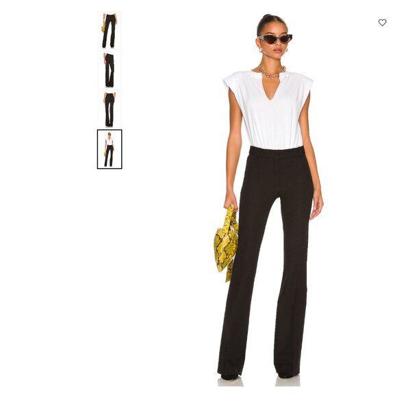 Frame Le High Flare High Rise Flare Minimalist Black Split Trouser Pants Size 2 - Picture 1 of 1